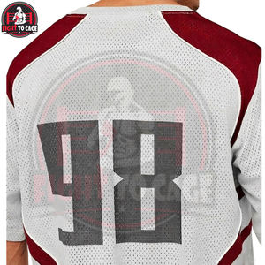 Camiseta de malla estilo hip hop personalizada, nueva llegada, venta al por mayor, ajuste holgado, jersey deportivo para entrenamiento, camisetas transpirables de verano para hombre - Product Image 6