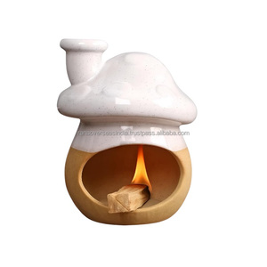 Soporte Ecológico de Cerámica para Palo Santo con Quemador Artístico en Forma de Hongo para Rituales de Bienestar, Decoración del Hogar y Regalo - Product Image 3