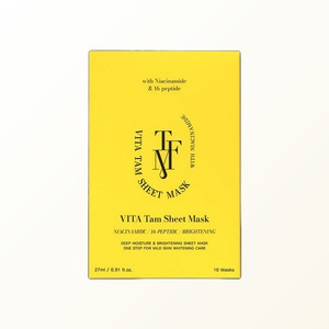 Masque facial en feuille rose Tapomi Vita Tam Sheet Mask, 10 feuilles, fabriqué en Corée, masque facial en feuille, Corée - Product Image 3