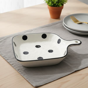 Bandeja para Hornear Cuadrada de 9 Pulgadas con Asa, de Gres, Calidad Premium, 3460901-23X16.5 - Product Image 1