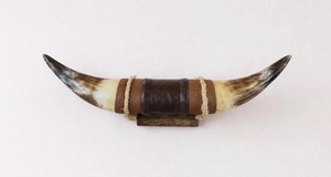 Ensemble de cornes de bœuf montées, écologiques, faites à la main, rustiques, modernes, polies, thème animalier, style western, pour décoration intérieure, Pâques - Product Image 3