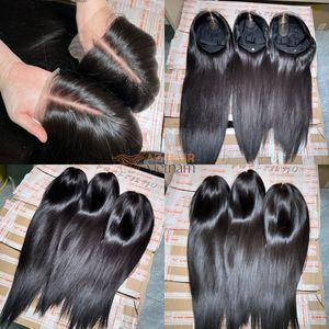 Long Length Human Hair Wigs 2x6 Swiss Lace Wigs Glueless Bone Straight Hair Natural Color <b>Silky</b> Smooth - Product Image 2