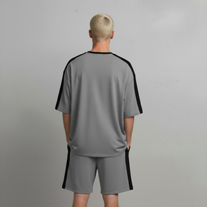 Men's Stylish Two-Piece Set Thermal Quick-Dry 100% Cotton Floral Short Sleeve <b>T</b>-<b>Shirt</b> Summer Casual Shorts Sports Wear - Product Image 4