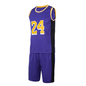 Retro Men Basketball Uniform Set Premium Stitched Custom Logo Basketball Jersey <b>Mesh</b> Sports Training Clothing for Team - Product Image 3