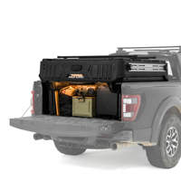PickupMate Wintop – Toit rigide toutes saisons pour camionnette avec système d'enceintes, éclairage, levage automatique et télécommande, 145 cm, pour se détendre