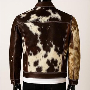 Premium Men's High Quality Genuine Leather Handmade Cowhide Leather <b>Jacket</b> <b>Western</b> Style for Men - Product Image 3