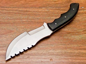 Cuchillo Bowie de Acero Inoxidable FH-85, Arte Vikingo Hecho a Mano, Mango Recto de Micarta, Punta de 10 Pulgadas, 3mm OEM |   Funda de Cuero Premium - Product Image 2
