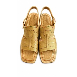 New Design Peshawari Chappal & Sandals Handmade Rubber + Leather Slip-On Open Toe All Seasons - Product Image 2