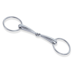 Bocado de Acero Inoxidable con Anillo Suelto para Caballo, Suave, para Entrenamiento y Control, Equipo Ecuestre Duradero - Product Image 2