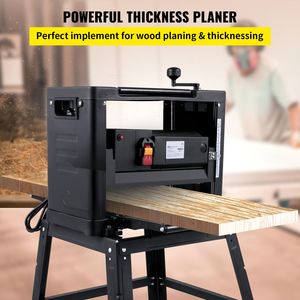 13-Inch Benchtop <b>Thickness</b> <b>Wood</b> <b>Planer</b> 2000W 8000 Rpm 15 AMP Foldable Iron Stand Dust Exhaust 6m/min Planing Speed for - Product Image 6