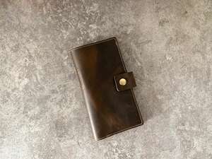 Cartera de Cuero Genuino Estilo Vintage para Chequera, Cubierta Duradera de Piel de Vacuno para Libreta de Cheques, Modelo LCR-0133 - Product Image 2
