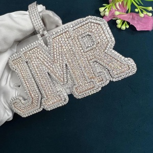 Collar con Colgante de Nombre Personalizado Estilo Hip Hop, con Incrustaciones de Diamantes Moissanite en Plata de Ley 925, para Hombres y Mujeres - Product Image 5