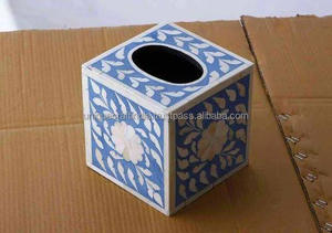 Caja de Regalo de Lujo Hecha a Mano en India con Diseño Único, Caja de Chocolate de Resina con Madreperla, para Ramadán, Eid, Fiestas, con Papel de Seda - Product Image 2