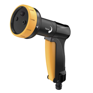 Buse de pulvérisation en métal pour tuyau d'arrosage de jardin avec poignée ergonomique et contrôle multi-jets - Product Image 1