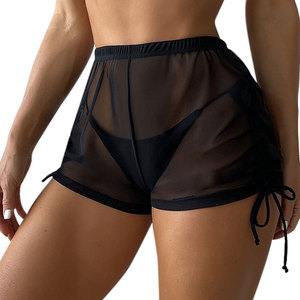 Women <b>Swim</b> Shorts Comfortable Quick Dry Drawstring Beachwear Custom OEM ODM Private Label Factory Bulk Wholesale - Product Image 4