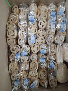 High Quality Dried Raw Loofah <b>Sponge</b> Eco Friendly Green Kitchen Cleaning <b>Sponge</b> 10cm 20cm Custom Size Factory - Macy - Product Image 5