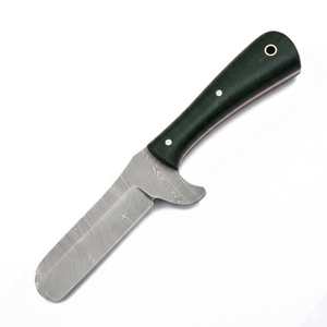 Damascus Steel Sheepsfoot Knife Wood Handle 0.6mm Thickness Straight Edge DIY Grade Hunting Knife - Product Image 2