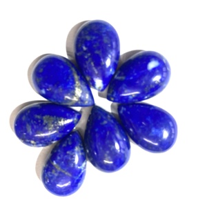 Lapis-lazuli naturel, cabochon ovale, pierre précieuse semi-précieuse, polie, bleue, 20-40 mm, certifiée IGI, vente en gros en vrac - Product Image 4