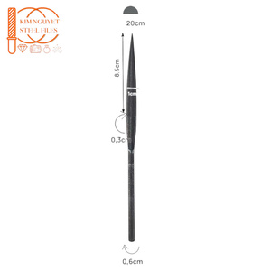 Juego de Limas de Aguja Americanas Industriales de 200 mm (8 Pulgadas) ML para Bricolaje, Acero Resistente, Corte Suave, Grosor de 4 mm, PRECIO BAJO - Product Image 1