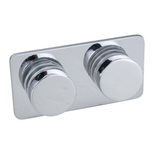 Abrazadera de estante de vidrio de ducha de latón macizo personalizada Sistema de medición métrico y de pulgadas de latón macizo - Product Image 1