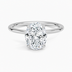 Entwined <b>Solitaire</b> Engagement <b>Ring</b> with Moissanite Prong Setting 14K Gold Plated 925 <b>Silver</b> - Product Image 5