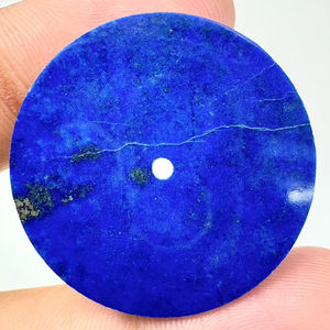 Esfera de Reloj de Lapislázuli Natural Azul Intenso, Corte Plano, 31.50mm, 1.50mm de Grosor, Clásica, Elegante, Vintage, de Lujo - Product Image 1