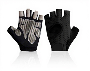 Guantes de Gimnasio ANAX SPORTS Antideslizantes para Adultos, Profesionales, de Cuero, con Cierre de Gancho y Bucle, Medios Dedos, Transpirables - Product Image 4