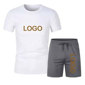 Men's Summer Breathable Quick Dry 100% Cotton Fashion Shorts and T-Shirt <b>Set</b> Plus Size Casual High Street Style <b>Twin</b> <b>Set</b> - Product Image 2