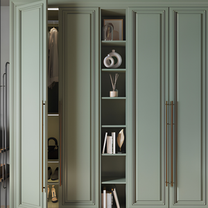 Poignée longue de placard en aluminium Bruno texturée, barre de tirage noire, or, gris, pour portes de garde-robe, quincaillerie moderne - Product Image 1