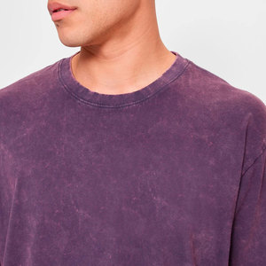 Camiseta de Algodón Suave para Hombre, Cuello Redondo, Diseño Personalizable, Formal, Manga Corta, Corte Holgado, Anti-Pilling, 230g, para Gimnasio, Moda 2025 - Product Image 4