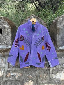 Handcrafted Cotton Kantha Suzani <b>Jacket</b> for Women – Vintage Embroidered <b>Patchwork</b> Coat with Traditional Artisan Stitching and Bo - Product Image 5