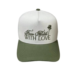 Casquettes de baseball rétro personnalisées pour mariage, respirantes, imperméables, brodées en cursive, à deux tons olive, unisexes, pour invités de fête - Product Image 6