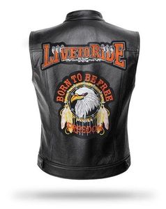 Gilet en cuir Live To Ride - Product Image 1