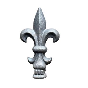 Traditional design cast iron fence gate balustrade topper cast iron handrail tip decorative architectural accent for railing - Product Image 1