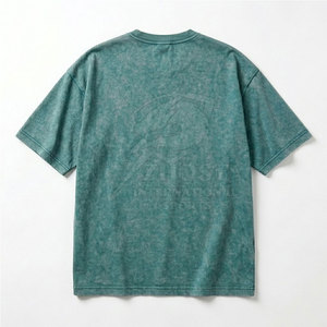 เสื้อยืดสไตล์สมาร์ทแคชชวลแนวสตรีทแวร์ ทรงทันสมัย ใส่สบาย สำหรับผู้ชาย ลวดลายฟอกสี เหมาะสำหรับใส่ทำงาน พักผ่อน และกิจกรรมประจำวัน - Product Image 4