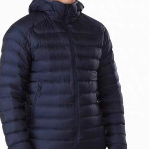 Custom Lightweight Pakistan Goose & <b>Duck</b> <b>Down</b> Cotton Padded Outdoor <b>Jacket</b> for Men with Stand Collar and Front Logo - Product Image 2