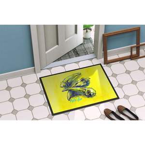 New 18H X 27W Three to Get Ready Okra Doormat Non-Slip Washable Low Pile Indoor and <b>Outdoor</b> Entryway <b>Rug</b> - Product Image 4