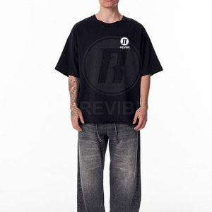 เสื้อยืดโอเวอร์ไซส์ผ้าฝ้าย 100% ระบายอากาศ แห้งเร็ว เนื้อผ้านุ่ม สีสันตามสั่ง ดีไซน์ล่าสุด สำหรับกิจกรรมกลางแจ้ง - Product Image 2