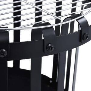 Cesta para Fogatas de Jardín de Acero de 19 Pulgadas con Parrilla para Asar, para Entretenimiento al Aire Libre - Product Image 5