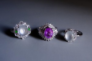 Anillo de Moda para Mujer con Diamante Grande de Corte Ovalado, Estilo Hip Hop, Plata 925, Corte Brillante Morado - Product Image 5
