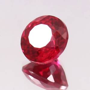 Rubis du Mozambique rouge sang irréprochable, taille ronde, pierre précieuse naturelle certifiée, qualité supérieure, clarté élevée, qualité bijoux - Product Image 2