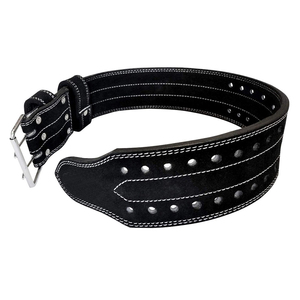 Adjustable Cowhide Weight Lifting <b>Belt</b> With Buckle Closure For Strength Training Unisex Waist Support - Product Image 1