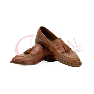 Chaussures pour hommes faites à la main de haute qualité, chaussures décontractées d'extérieur, chaussures en cuir à enfiler, mocassins à bout rond de grande taille - Product Image 2