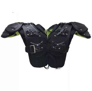 แผ่นรองไหล่ฟุตบอลอเมริกันคุณภาพสูง กันลื่น น้ำหนักเบา ระบายอากาศได้ดี แขนสั้น ป้องกันหน้าอก ไซส์ XXL OEM ใช้งานง่าย - Product Image 5