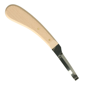 Couteau à sabots vétérinaire réutilisable en acier inoxydable pour le soin des chevaux et du bétail, manche en bois, couteaux à sabots pour l'élevage - Product Image 6