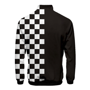 Veste de moto bleu marine pour homme, coupe-vent, fermeture éclair, manteau d'hiver décontracté, coupe régulière, rembourrage en polyester, ceinture - Product Image 2