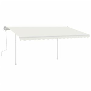 Set di montanti per tenda in ferro bianco 177.2 "x 96.5"-per tende da sole - Product Image 6