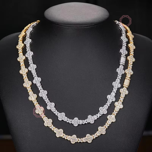 Nueva Moda, Joyería Fina y Colgantes Personalizados con Cruz de Diamantes Moissanite VVS, Cadenas con Letras 3D Personalizadas, Estilo Hip Hop - Product Image 3