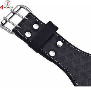 Premium Leather Powerlifting Belt Gym Training Belt Heavy Duty Adjustable Back Support Factory OEM Custom Logo Supplier - Product Image 2