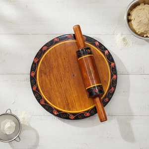 Traditional Wooden Chakla Belan Set for Indian Cooking-Non-Stick Eco-Friendly Dishwasher Safe - Product Image 6